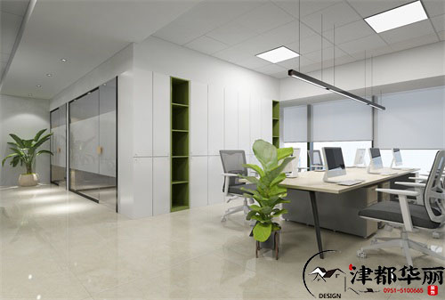 銀川辦公室裝修設計項目|津都華麗設計
