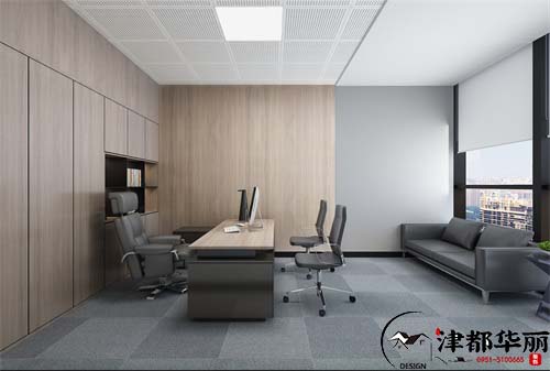 銀川辦公室裝修設計項目|津都華麗設計