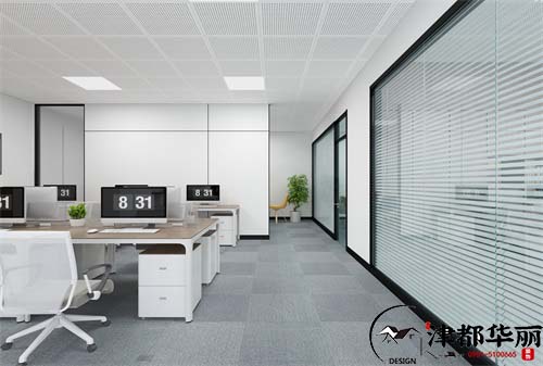 銀川辦公室裝修設計項目|津都華麗設計