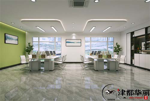 銀川辦公室裝修設(shè)計項目|津都華麗設(shè)計